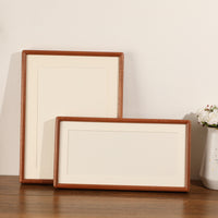 Solid Wood Mortise and Tenon Calligraphy Photo Frame for Wall or Tabletop Display