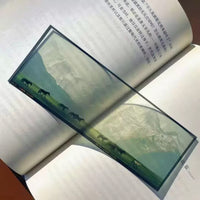 Acrylic Scenic Bookmark Set for Reading and Collection