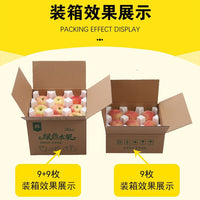 Fruit Shipping Box with Foam Trays for Pears, Apples, Peaches - 5/10kg Capacity