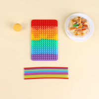 Sensory Activity Board Silicone Stress Relief Toy for Kids and Adults