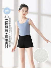 Girls' Ballet Dance Leotard and Shorts Set for Practice and Performance