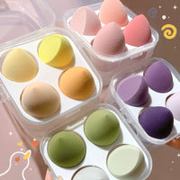 8-Piece Beauty Blender Sponge Set - Ultra-Soft, Non-Porous, Wet/Dry Application for Flawless Makeup
