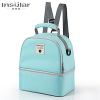 Multifunctional Diaper Backpack Breast Milk Cooler Bag for Pump and Storage