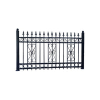Galvanized Steel Fence Panel for Outdoor Yard and Garden Security