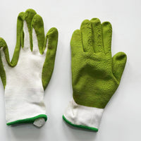 Bamboo Fiber Latex Coated Gardening Gloves - Puncture & Water Resistant for Planting & Floral Work
