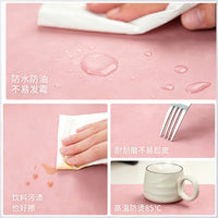 Large PU Leather Desk Mat for Office and Home, Waterproof Mouse Pad and Keyboard Protector