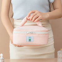 Nylon Portable Cosmetic Bag Waterproof Travel Toiletry Pouch with Cloud-like Feel