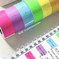 Writable Color Index Tabs Sticky Notes for Books and Planners, Fluorescent Page Markers