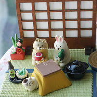 Japanese Style Miniature Dollhouse Retro Tatami Screen Display Ornament