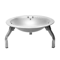 Portable Charcoal Fire Pit with Folding Legs for Outdoor Grilling and Heating