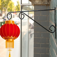 Iron Art Wall-Mounted Planter Hook for Balcony & Garden
