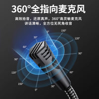 SADA MK08 Desktop Condenser Microphone for PC Laptop Gaming Online Classes Live Streaming
