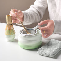 Japanese Matcha Tea Ceremony Set with Bowl, Whisk, and Accessories - 10 Piece Kit