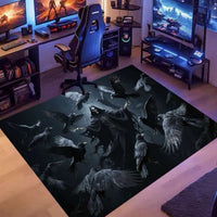 Gaming Room Crystal Velvet Floor Mat for Living Room Bedroom Gaming Chair