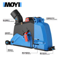 Angle Grinder Dust Shroud Kit for Grinding and Grooving with Vacuum Attachment