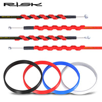 RISK Bicycle Cable Set for Derailleur and Brake, Mountain Road Bike Inner Wire and Housing Kit