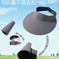 UV Protection Sun Visor Hat for Women, Foldable Wide Brim Empty Top Design