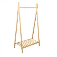 Solid Wood Entryway Hall Tree with Shoe Rack and Coat Hooks