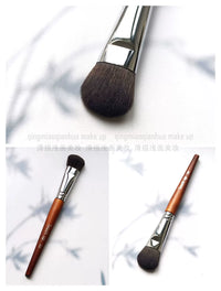 Professional Touch Up Makeup Brushes with Wooden Handle for Blush, Eyelashes, and Eye Detail
