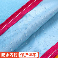 A4 Double-Layer Waterproof Zipper Document Bag with Handle for Students, Subject Classification, Test Paper Storage