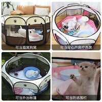 Portable Pet Playpen Tent for Cats and Dogs, Foldable Whelping Box and Exercise Kennel