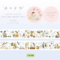 Spring-themed Washi Tape for Journaling and Crafts