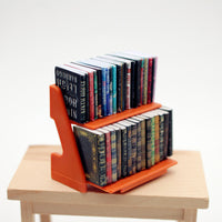 Dollhouse Miniature Classic Novel Model Bookcase with 35 Books