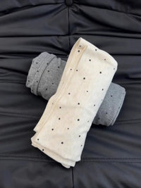 Plus Size Polka Dot Casual Pants for Women, High Waist Loose Fit Thin Summer Trousers