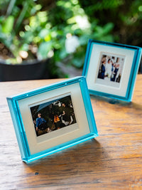 Instant Photo Acrylic Frame for Mini 3-inch Film - Double Slot Display Stand