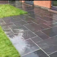 Natural Bluestone Slate Tiles for Indoor/Outdoor Paving, Non-Slip Garden Patio Flooring