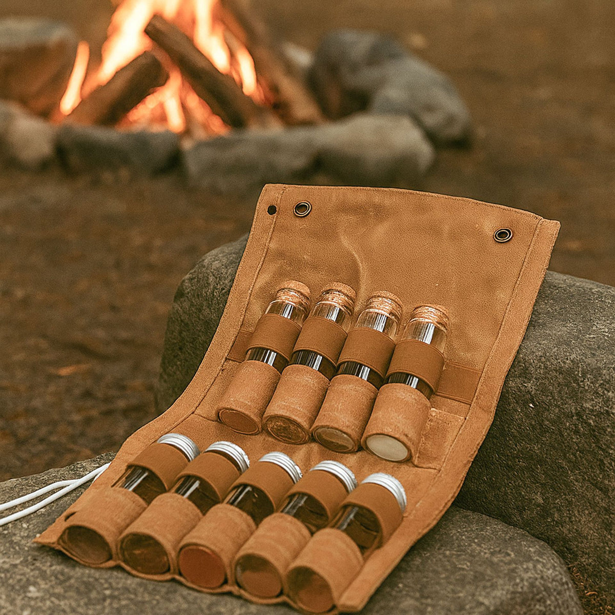 Portable Camping Spice Storage Bag for Outdoor Picnic BBQ Hiking