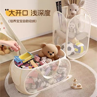 Large Capacity Foldable Storage Basket for Kids' Toys, Plush Dolls, and Laundry