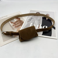 Korean Ins Style Mini Waist Bag for Women, Fashionable Versatile Belt Pouch for Dresses and Pants