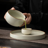 Japanese Ceramic Matcha Bowl Whisk Set with Whisk Holder for Traditional Tea Ceremony