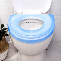 Transparent Waterproof Toilet Seat Cushion for Home Bathroom, Universal All-Season Plastic Toilet Seat Cover