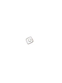 S925 Sterling Silver Mini Square Spacer Beads for DIY Jewelry Making
