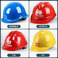 Winter Breathable Safety Helmet for Construction Sites, Anti-Smash Fiberglass Hard Hat with Reflective Strip