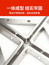 304 Stainless Steel Triangle Shelf Brackets Wall Mounted Right Angle Support Heavy Duty Storage Rack