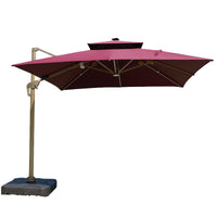 Outdoor Patio Umbrella with Aluminum Pole, Large Garden Sunshade for Commercial and Residential Use