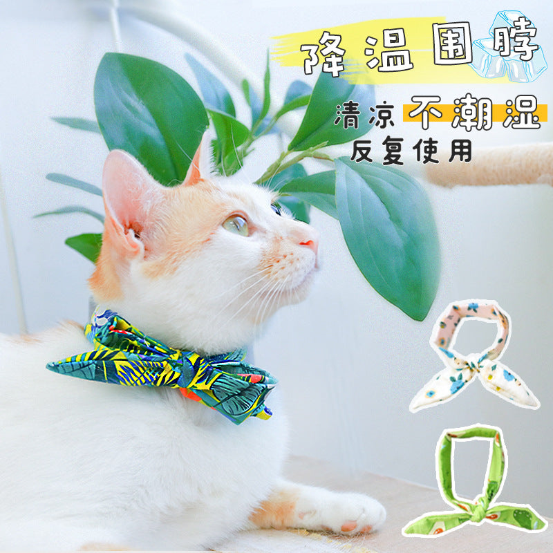 Pet Cooling Collar Bandana for Dogs and Cats, Anti-Heatstroke Neck Wrap