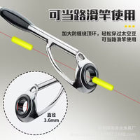 Mini Carbon Telescopic Lure Fishing Rod ML Action Portable 30cm Shrinkage Casting Rod