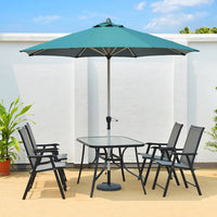 Outdoor Patio Umbrella with Aluminum Alloy Pole for Cafe Garden Balcony