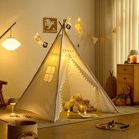 Kids' Indoor/Outdoor Indian Teepee Play Tent - Princess Castle Toy House