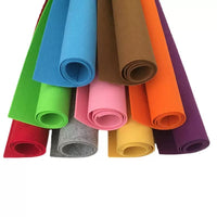 Colorful Felt Fabric Sheets for DIY Crafts, Bags, and Wall Decor - Various Thicknesses