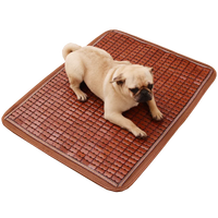 Pet Cooling Bamboo Mat for Dogs and Cats, Summer Mahjong Style Sleeping Pad for Kennels and Beds