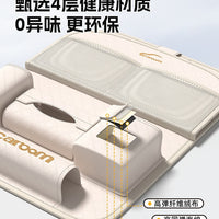 Car Backseat Organizer with Foldable Table and Tissue Box, Multi-functional Storage for Auto Interior