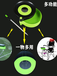 Fishing Chair Bait Tray Aluminum Alloy Ground Insert or Chair Mount Bait Plate for Outdoor Fishing