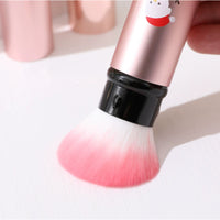 Retractable Christmas Makeup Brush Portable Blush Brush Soft Bristle Gift Set