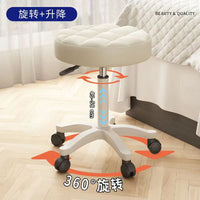 Adjustable Swivel Salon Stool with Wheels for Beauty, Nail, and Hair Salons