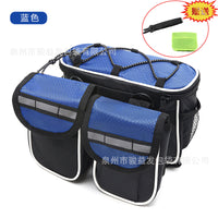 Waterproof Bicycle Front Frame Bag, 4-in-1 Top Tube Pouch, Multifunctional Cycling Saddle Bag for Mountain Bikes